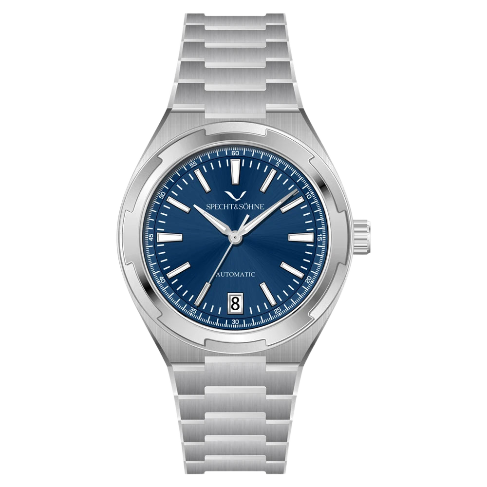 Specht & Sohne SP0024 - M - blue steel strap, textured