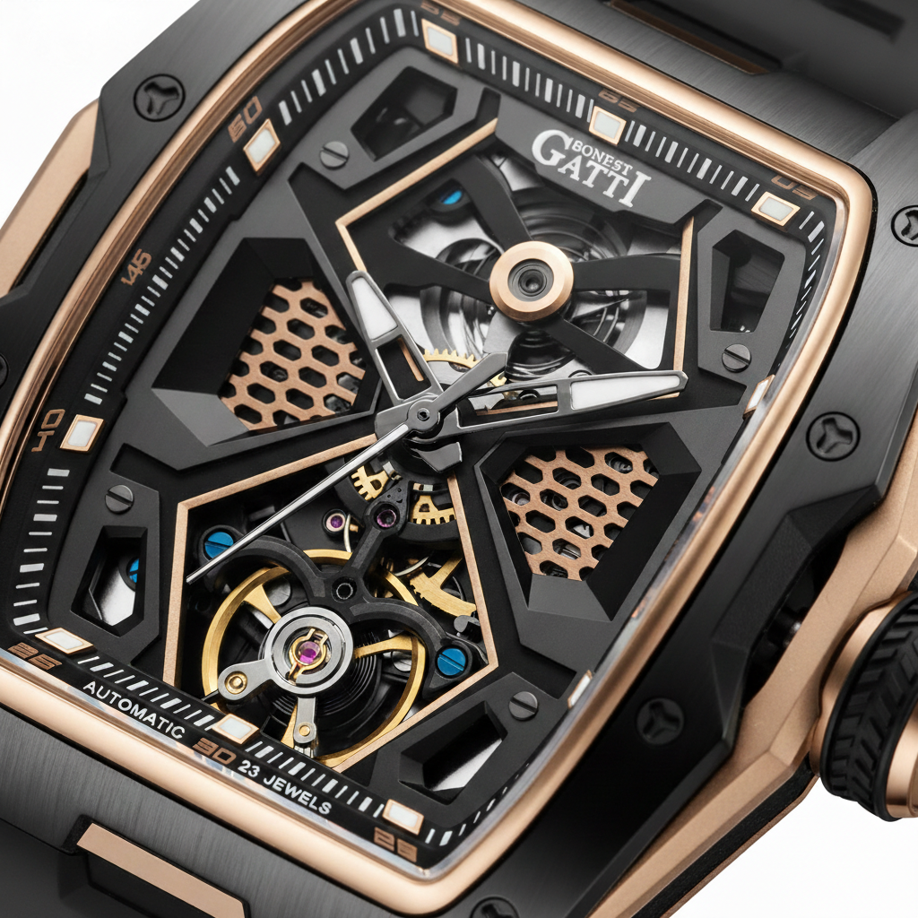 BONEST GATTI BG5501 - Automatic Mechanical Watch with Sapphire breitvacher