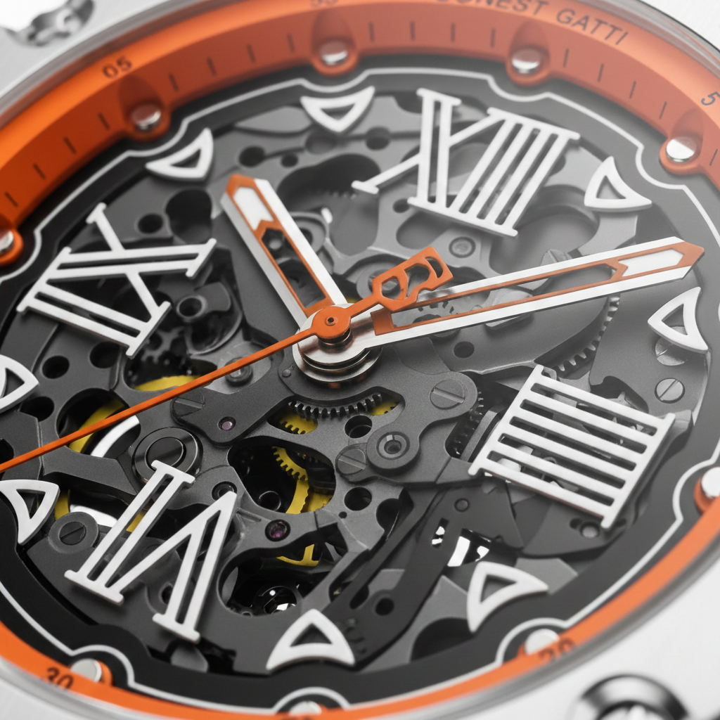 BONEST GATTI BG7701 Men's Automatic Skeleton Watch - Light Edition