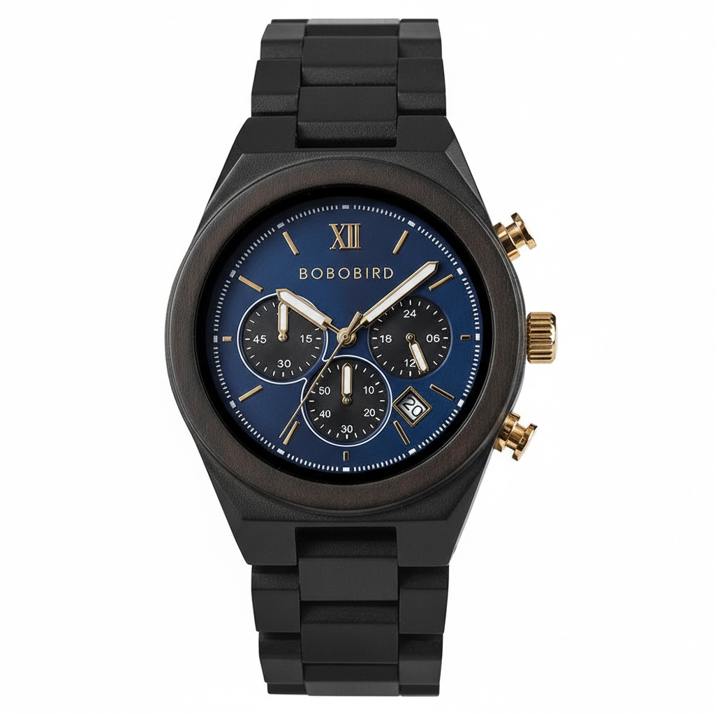 BOBO BIRD GT167 - Chronograph Watch with Wooden Craftsmanship breitvacher