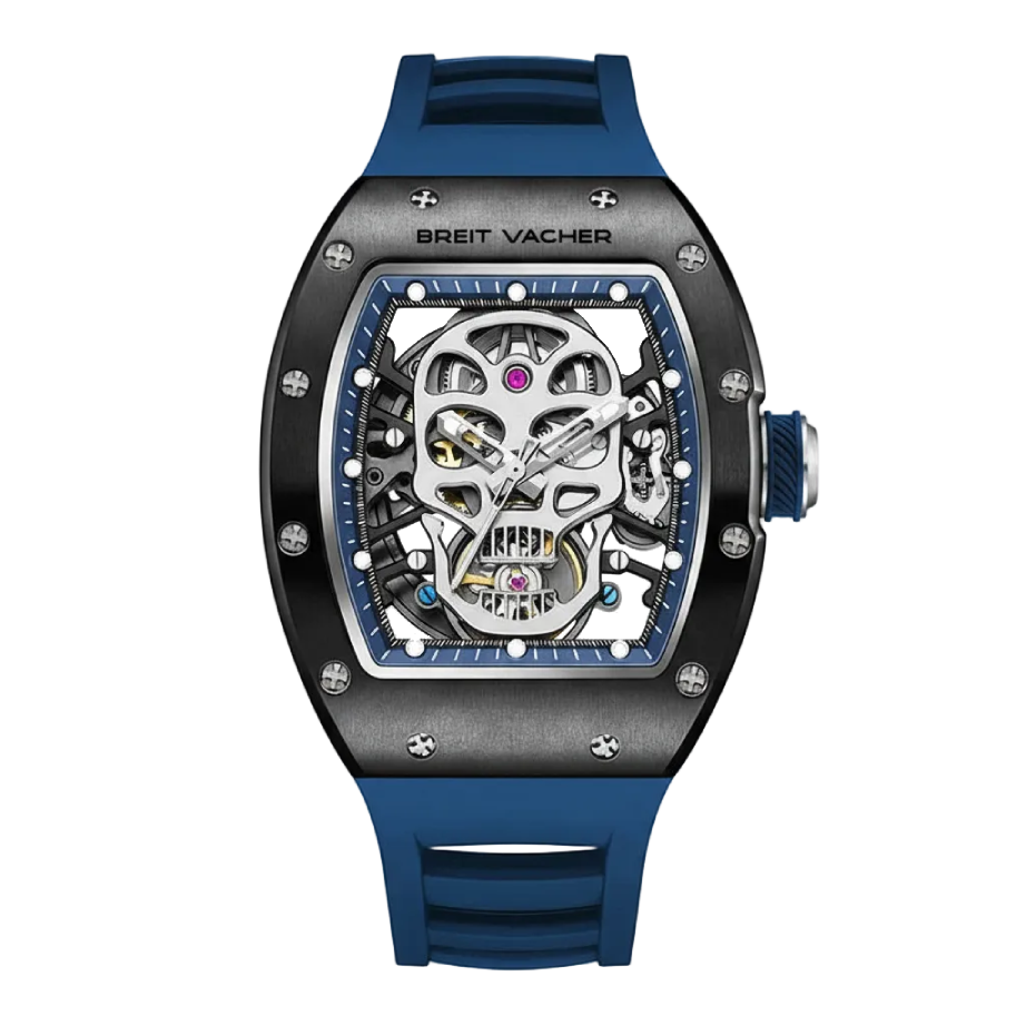 BREITVACHER 91907 - Automatic Skeleton Watch with Silicon Strap breitvacher