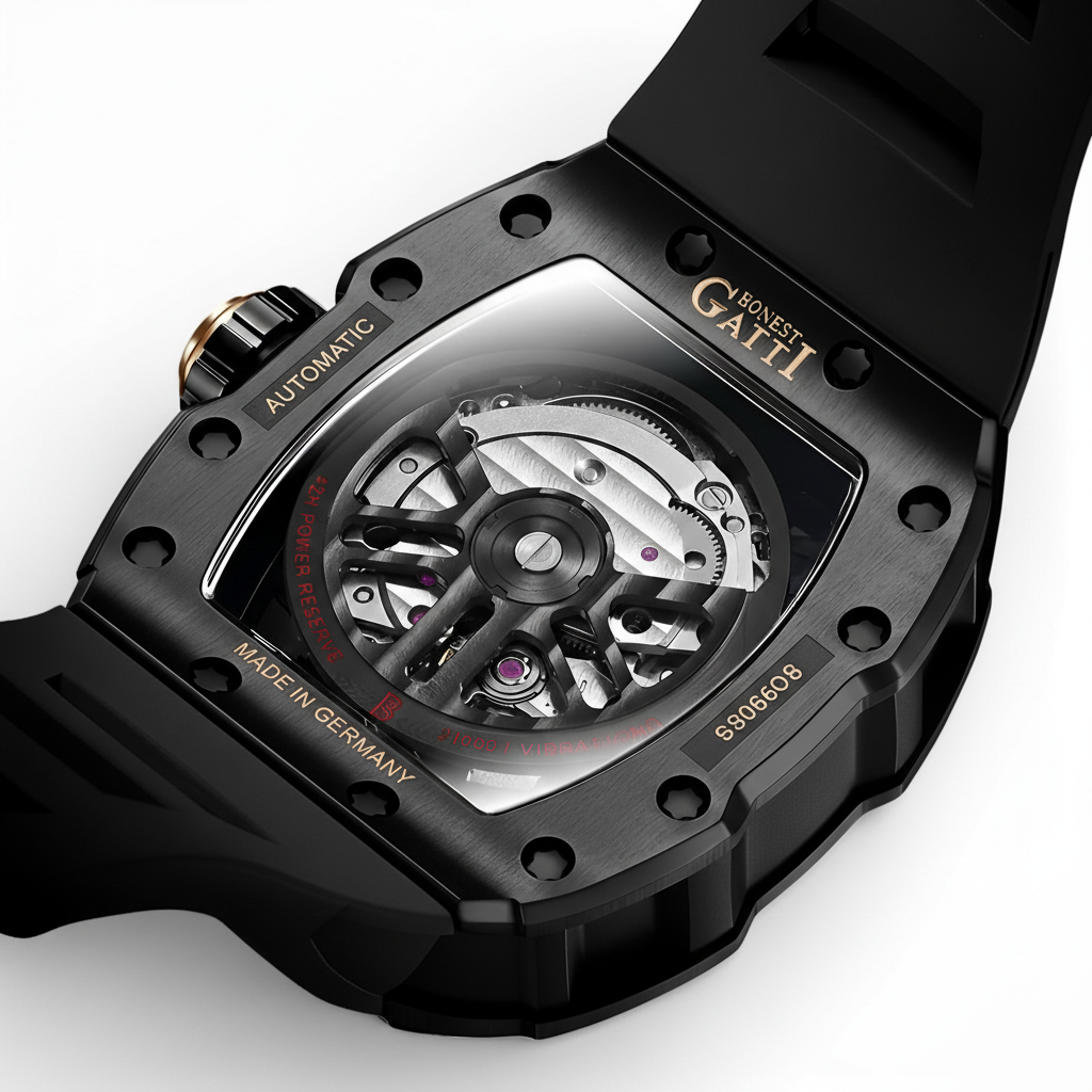 BONEST GATTI BG9904 – Skeleton Tonneau Coconut Grove Automatic Watch breitvacher