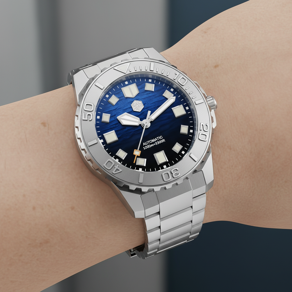 San Martin SN0147-G - Automatic Watch for Deep Sea Diving breitvacher