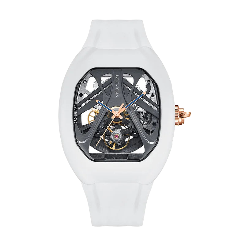 CRONUSART R1-002 - Men’s - white, skeleton, front