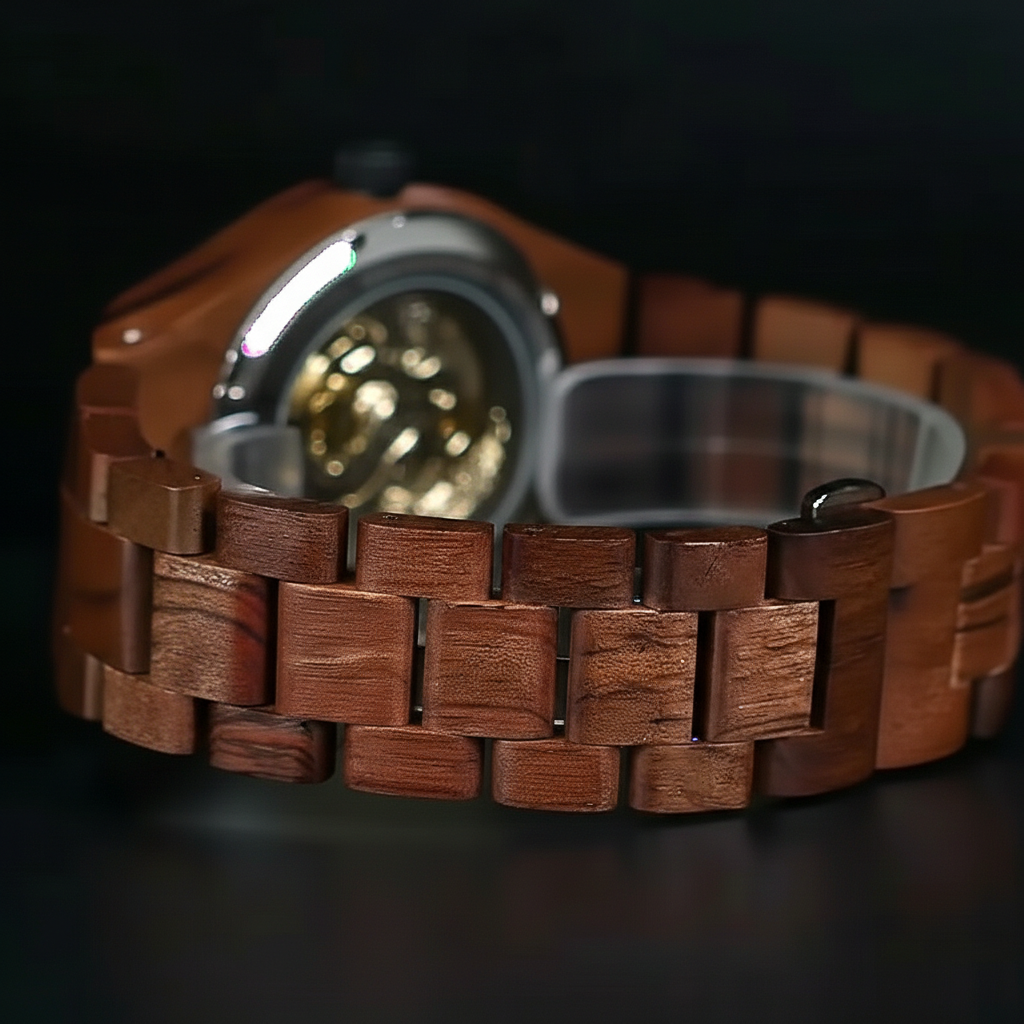 BOBO BIRD GQ029-5 - Mecha - on wrist, dark wood