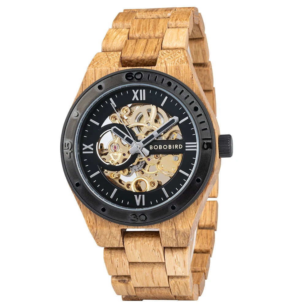 BOBO BIRD GQ029-5 - Mecha - light wood, black dial
