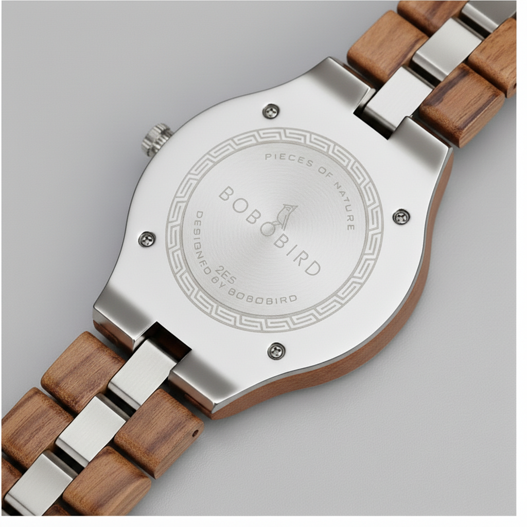 BOBO BIRD GT179 - Men's L - engraved caseback detail