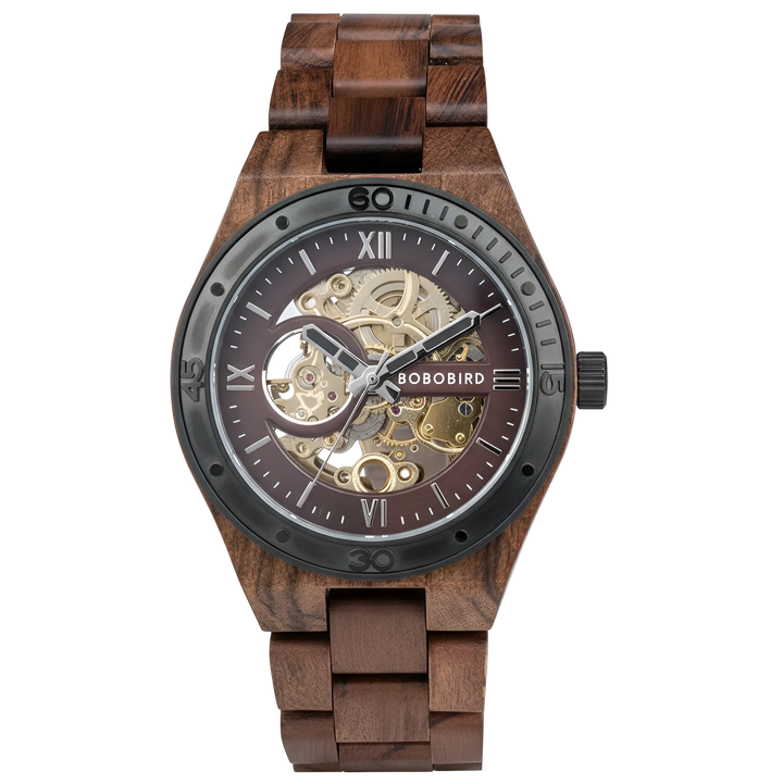 BOBO BIRD GQ029-5 - Mecha - dark wood, brown dial