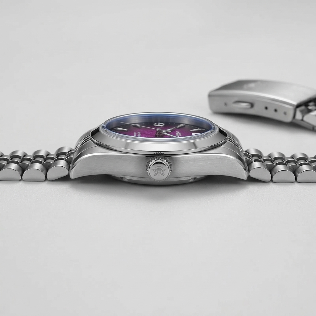 ADDIESDIVE AD2560 - side profile case crown