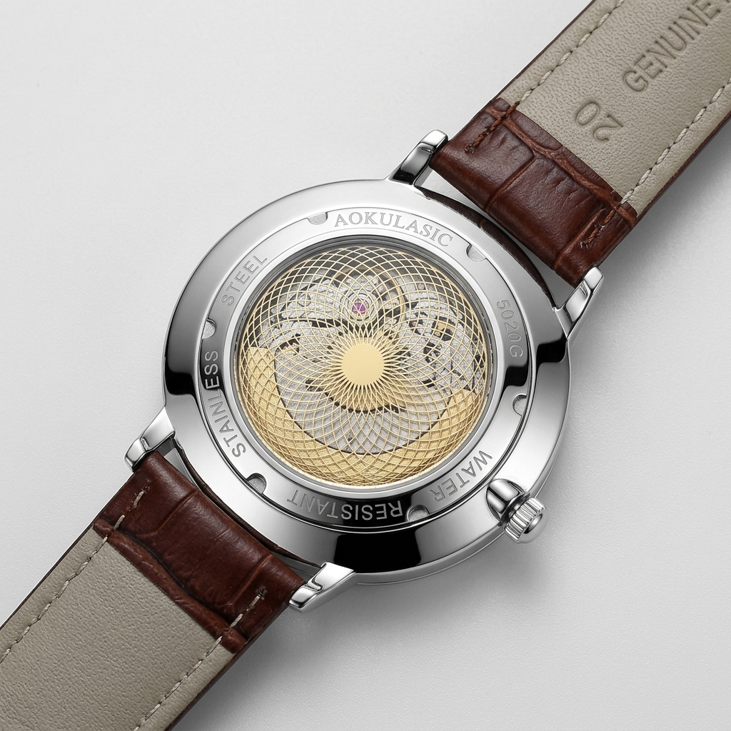 AOKULASIC AK516 - caseback detail