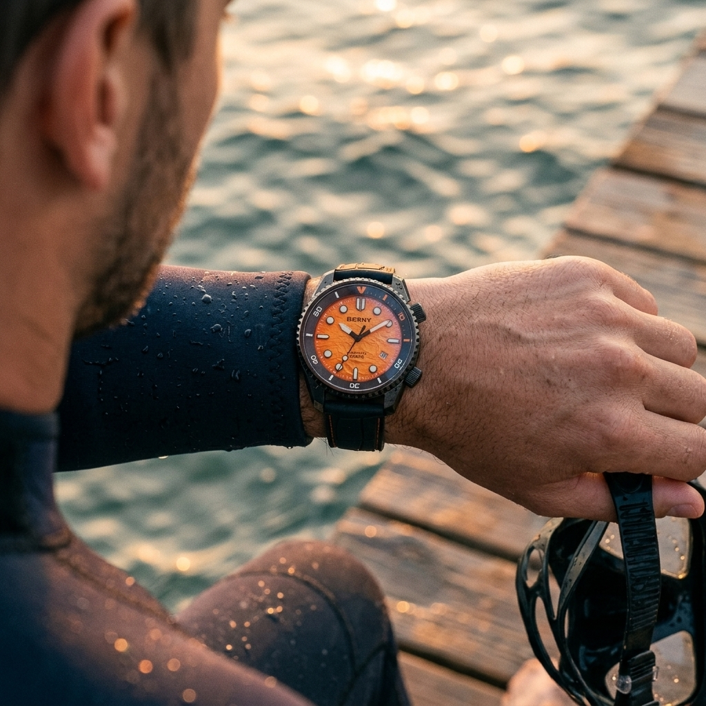 BERNY AM155M - wrist shot lifestyle