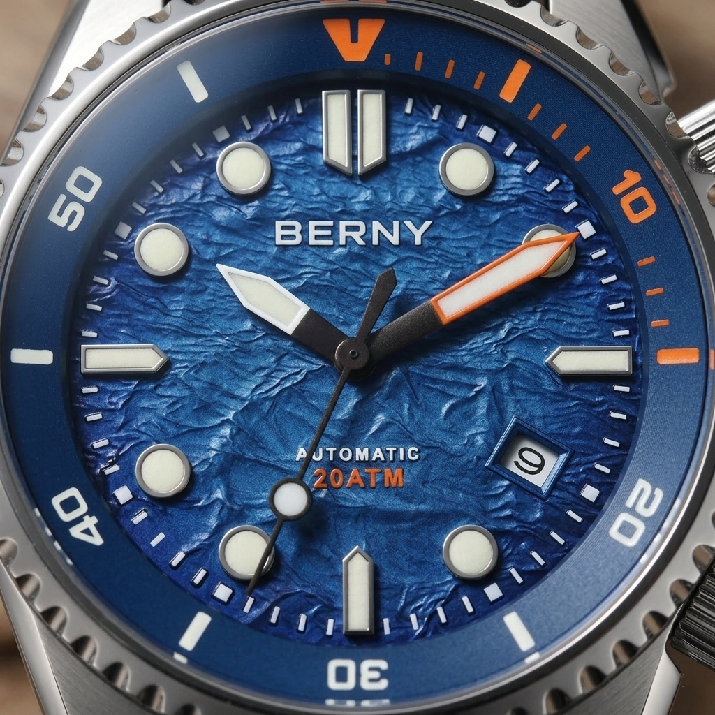 BERNY AM155M - dial macro detail