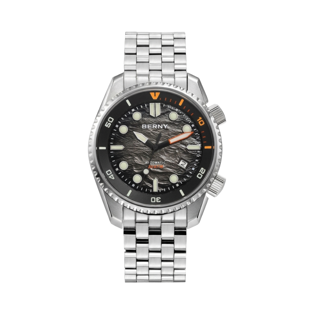 BERNY AM155M - grey dial front view packshot