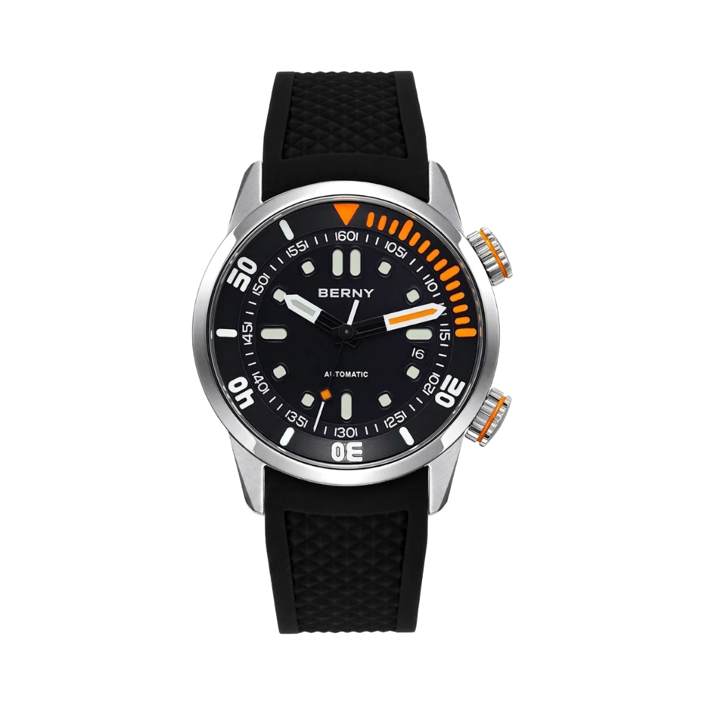 BERNY AM339M - black dial front view packshot