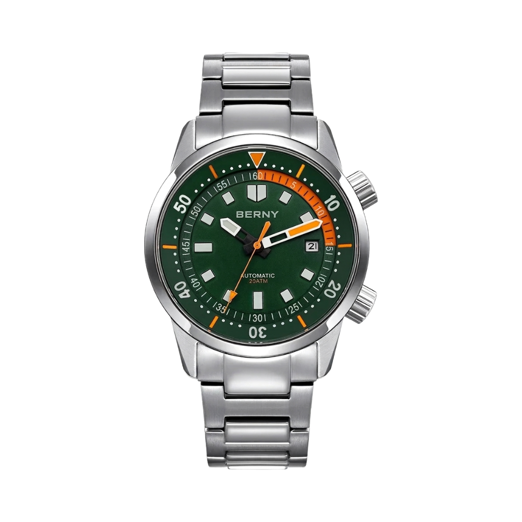 BERNY AM439M - green dial front view packshot