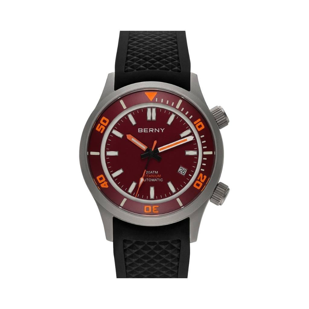 BERNY AMT149M - red dial front view packshot