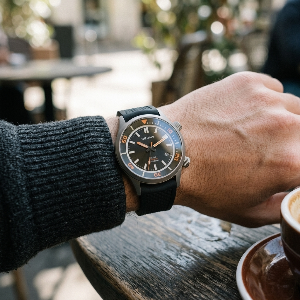 BERNY AMT149M - wrist shot lifestyle