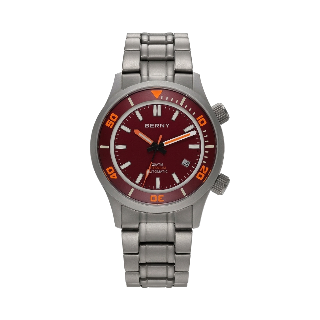 BERNY AMT149M - red dial front view packshot