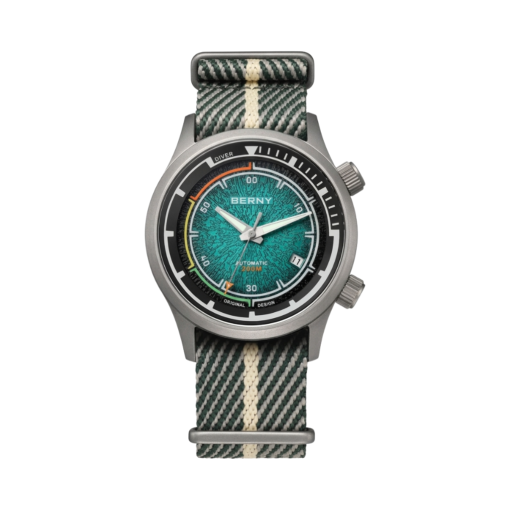 BERNY AMT159M - mint dial front view packshot