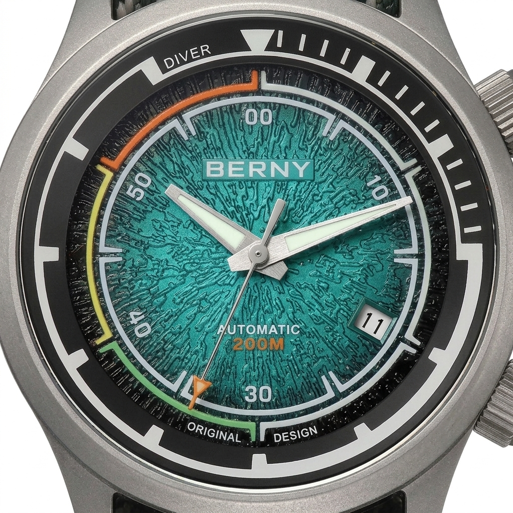 BERNY AMT159M - dial macro detail