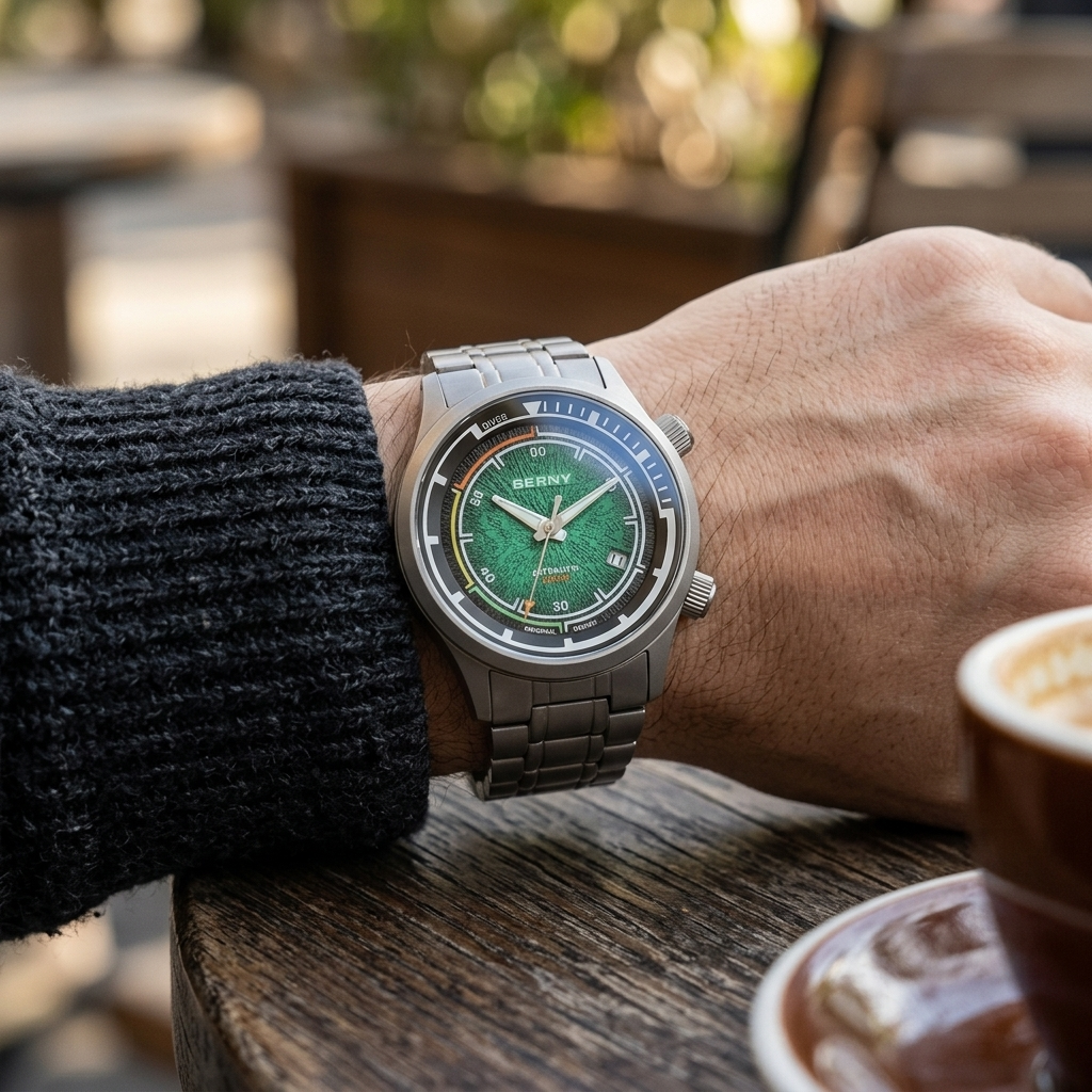 BERNY AMT159M - wrist shot lifestyle