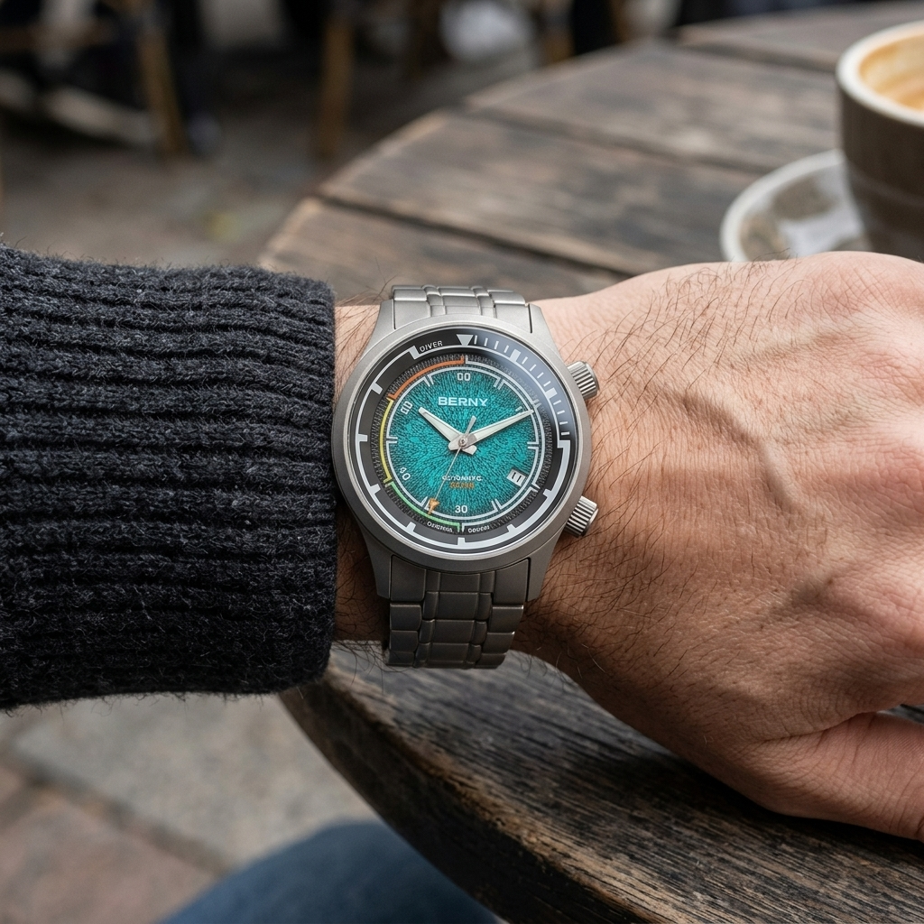 BERNY AMT159M - wrist shot lifestyle