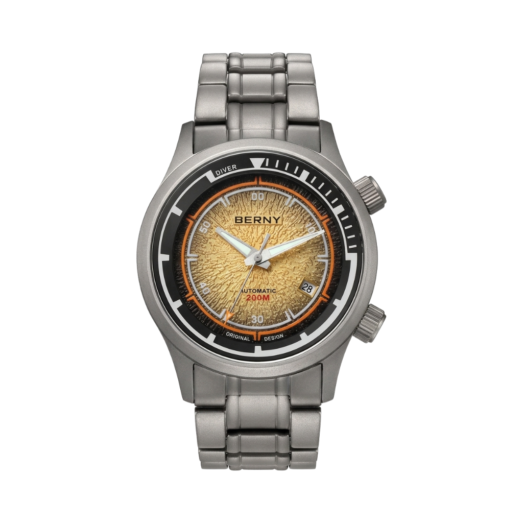 BERNY AMT159M - amber dial front view packshot