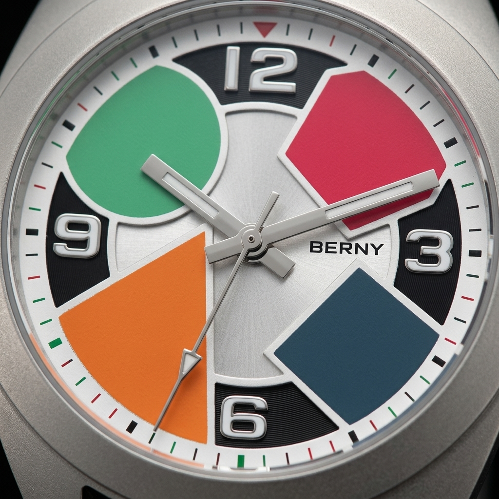 BERNY T2570M - dial macro detail