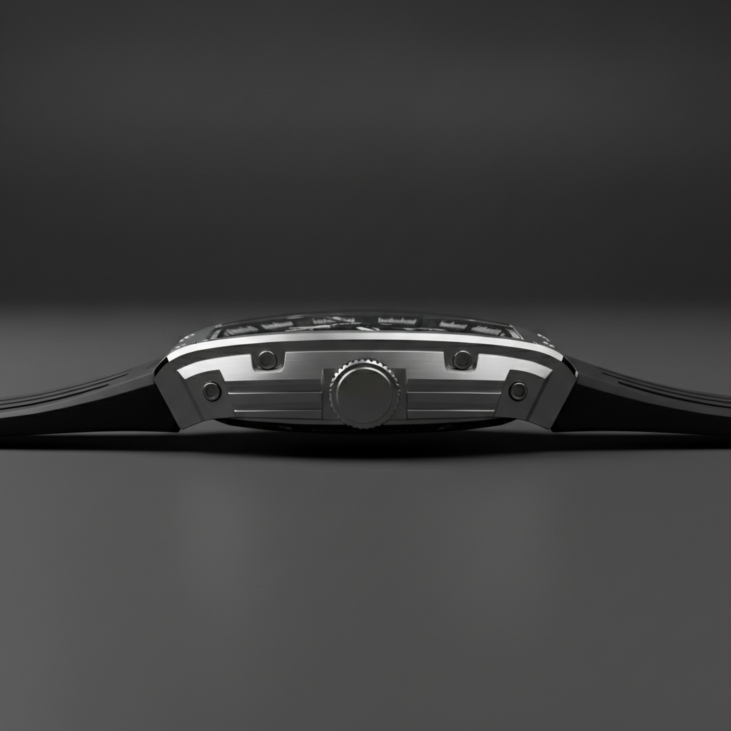Bonest Gatti BG5605 smooth stainless steel case side profile view