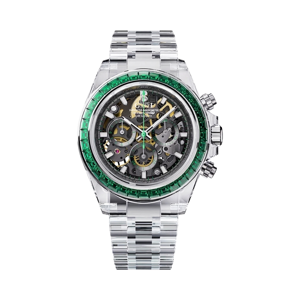 BONEST GATTI BG6009 - green bezel front view packshot
