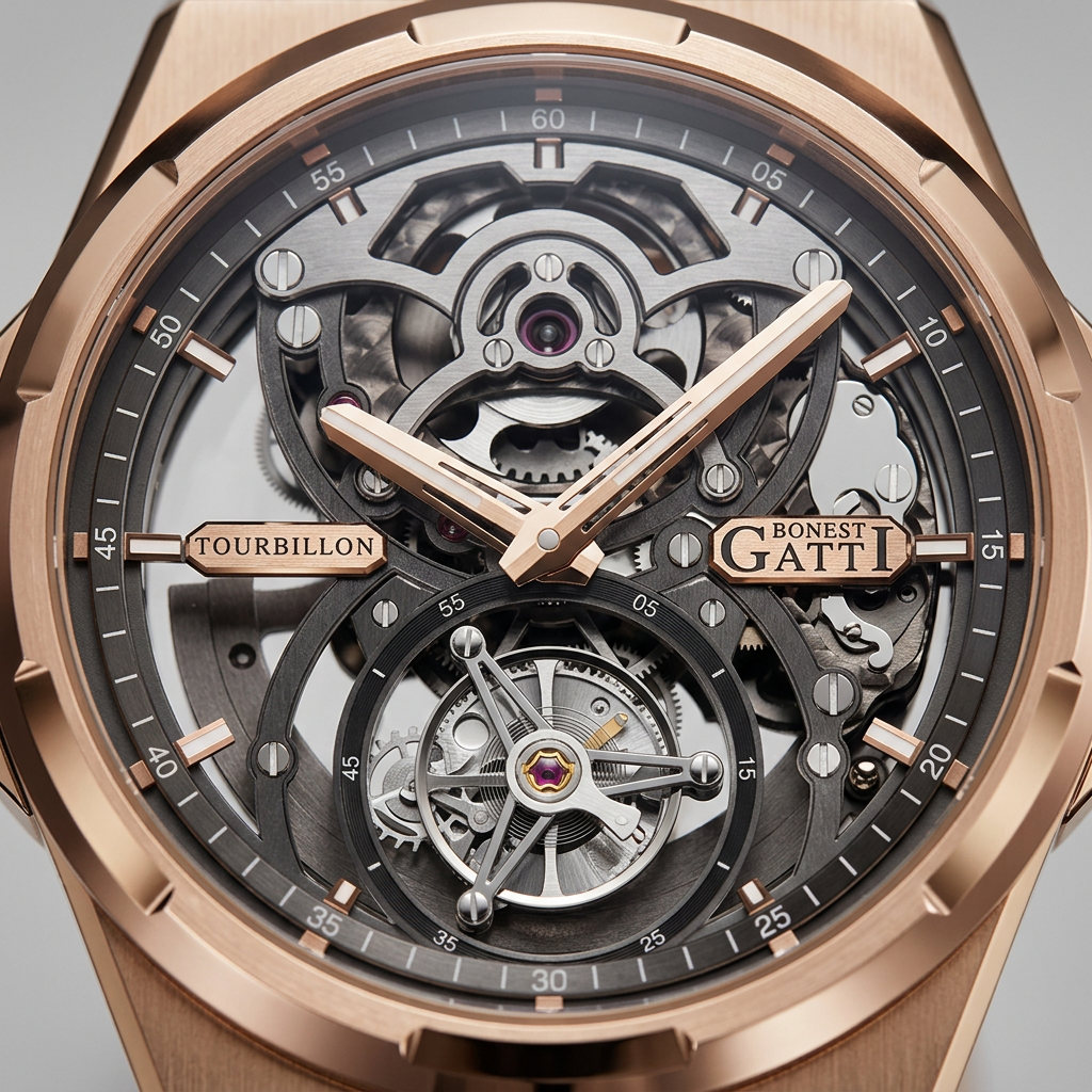 BONEST GATTI BG7004 - Mec - intricate dial, precision horology