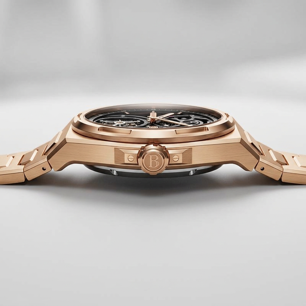 BONEST GATTI BG7004 - Mec - Luxury automatic timepiece side crown view