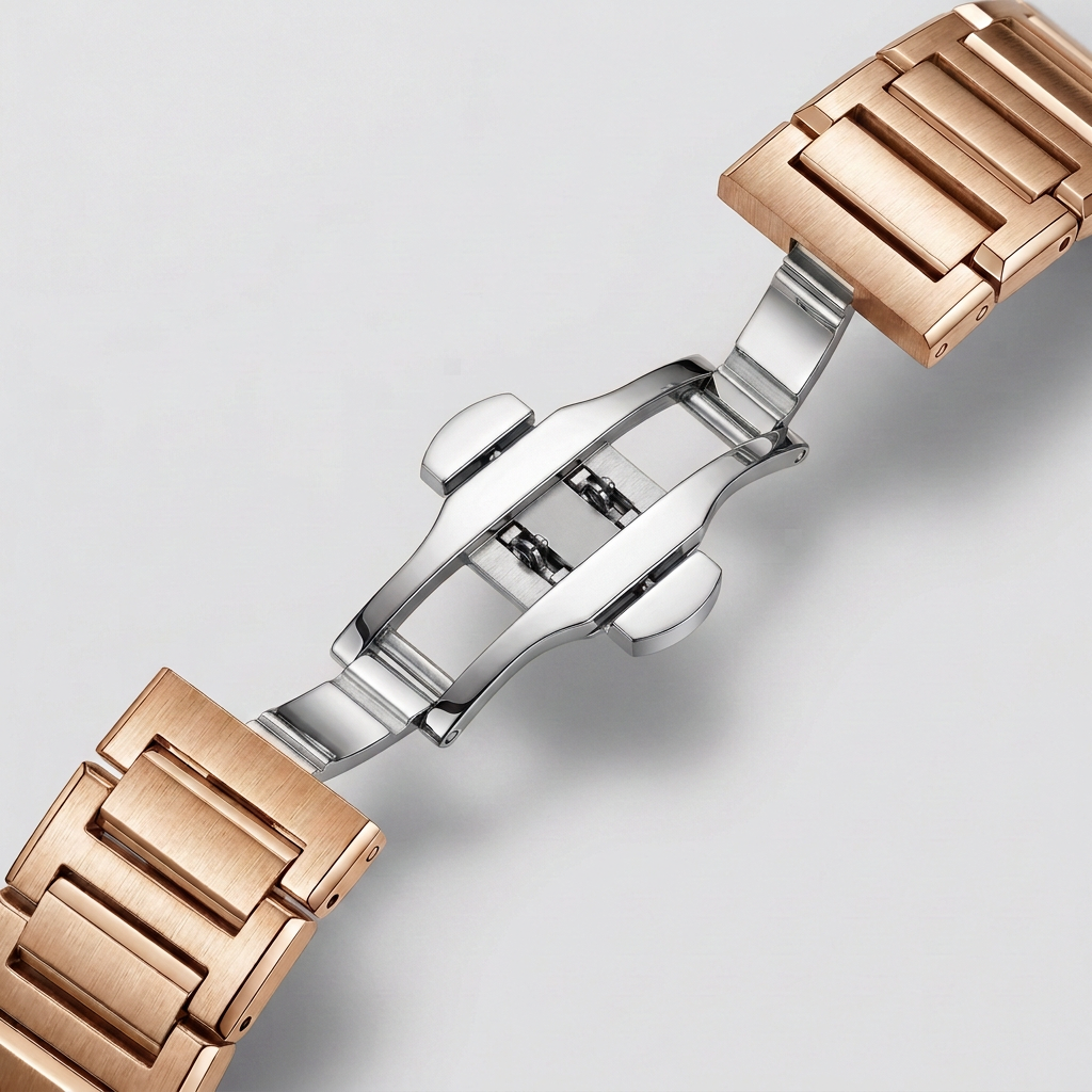 BONEST GATTI BG7004 - Mec - luxury silver butterfly clasp