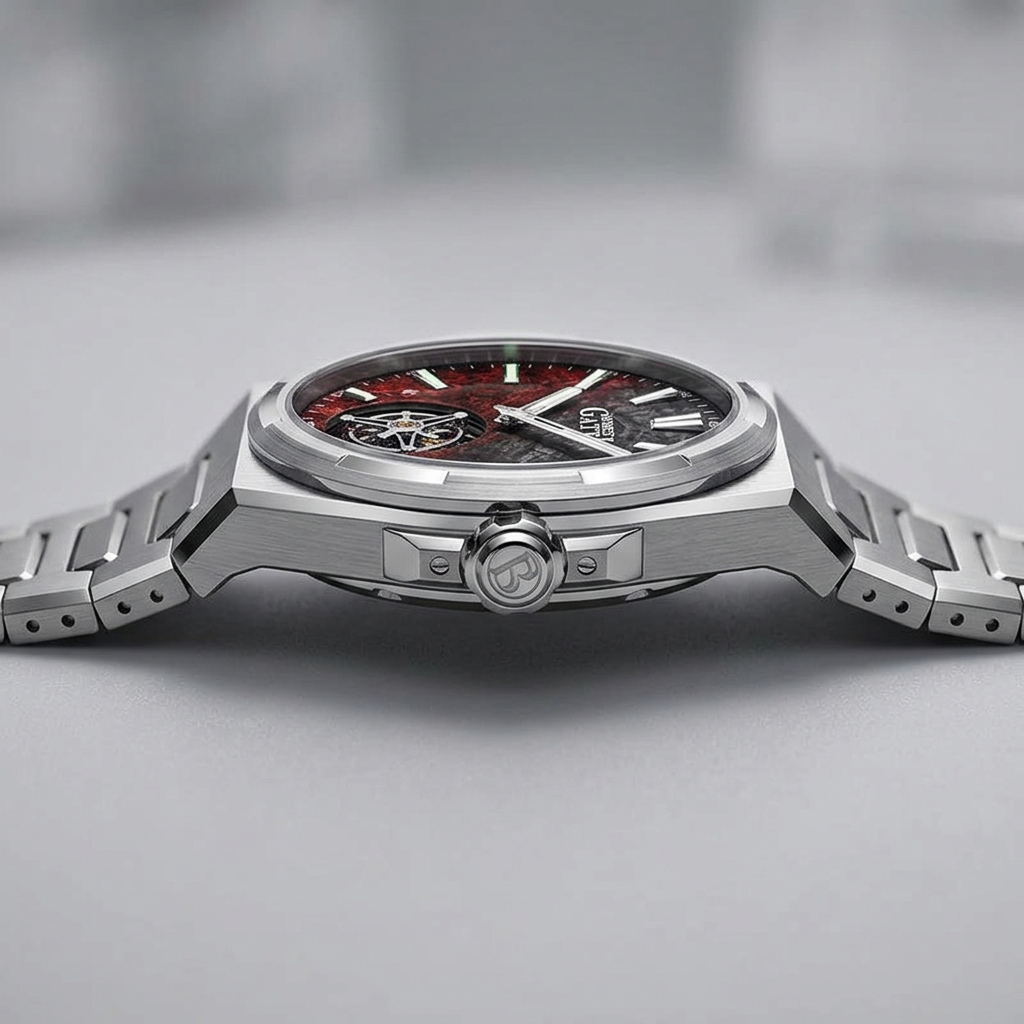BONEST GATTI BG7006 - Men - luxury automatic chronograph side crown view