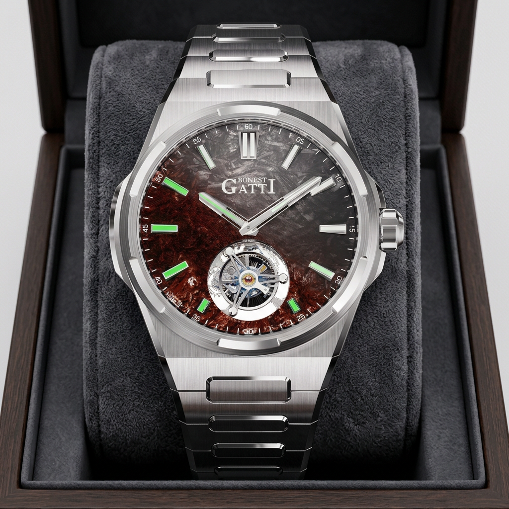 BONEST GATTI BG7006 - Men - Luxury Chronograph, Presentation Box, Crisp Dial