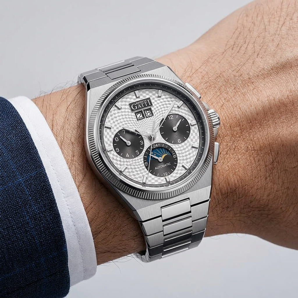 BONEST GATTI BG8006 - Aut - on wrist, silver dial