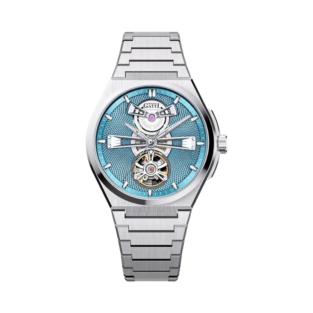 BONEST GATTI BG8014 - ice blue dial front view packshot