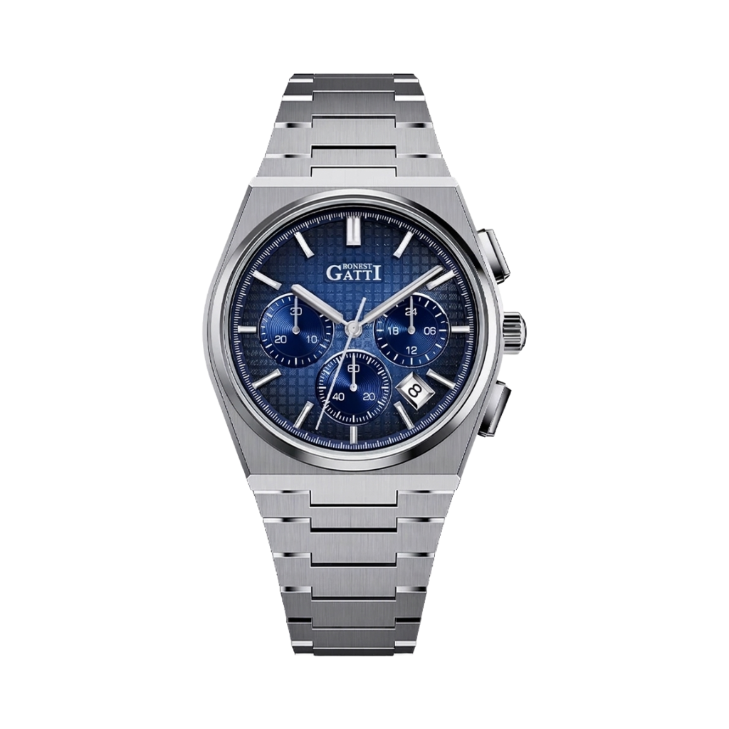 BONEST GATTI BG8016 - blue dial front view packshot