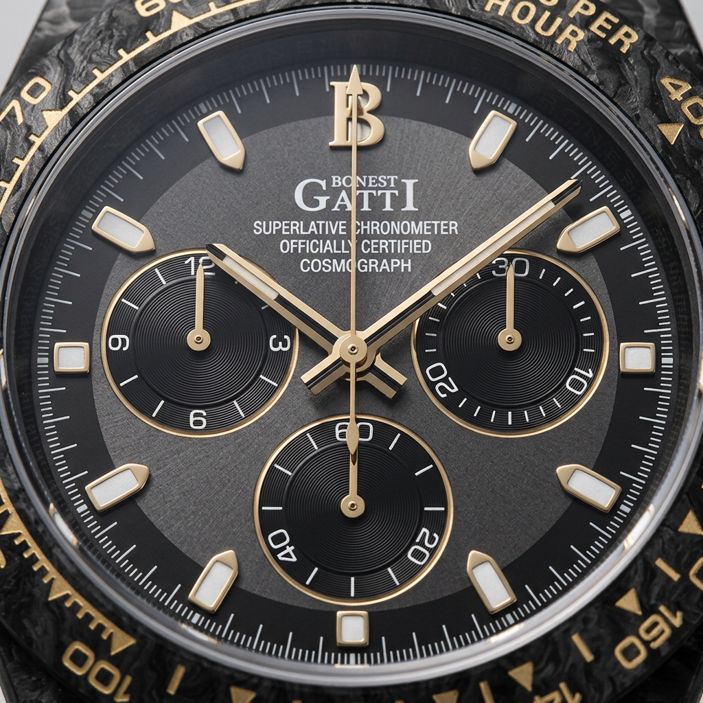 BONEST GATTI BG9010 - Aut - dial texture horology detail