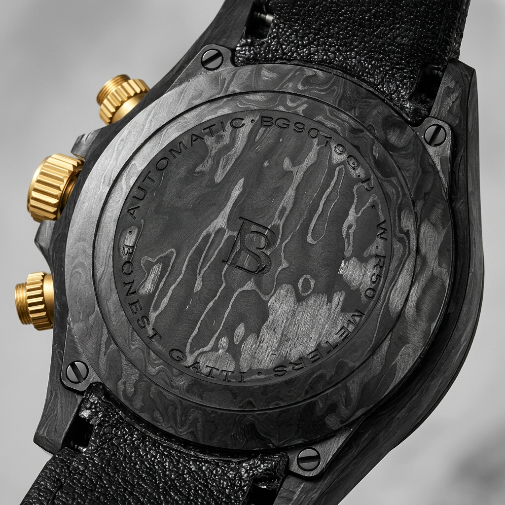 BONEST GATTI BG9010 - Aut - luxury automatic timepiece case back engravings