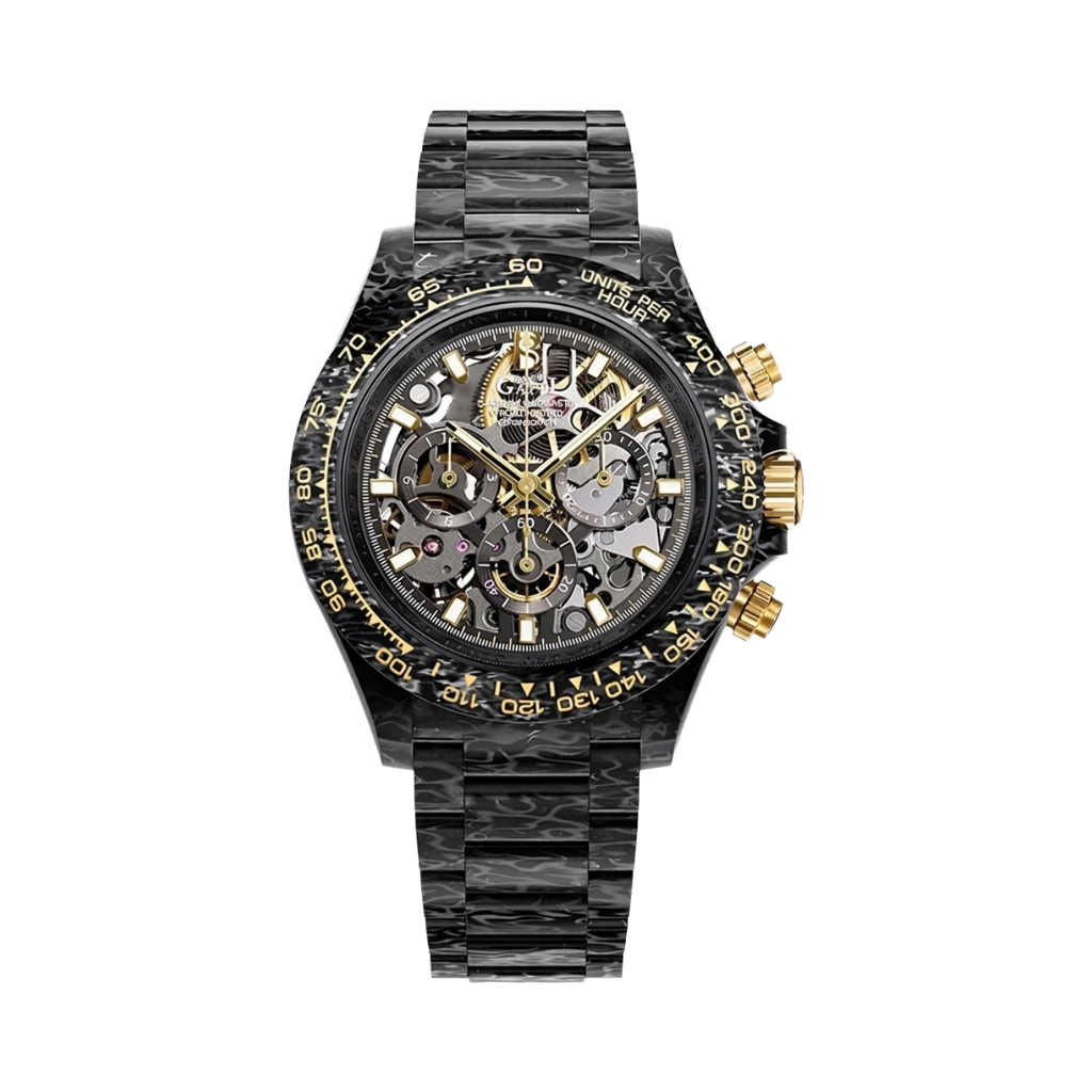 BONEST GATTI BG9014 - black gold front view packshot
