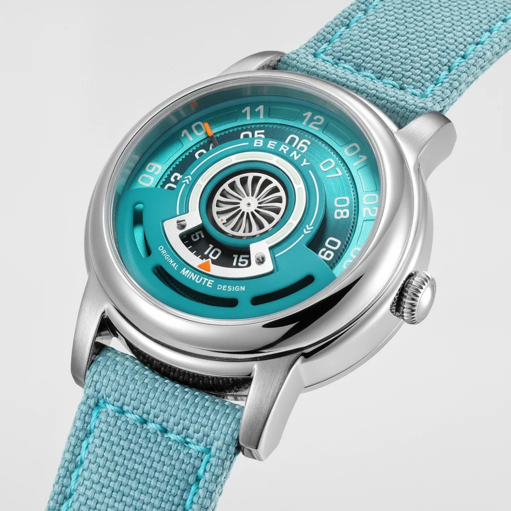 Breitvacher AM160L - minimalist luxury wristwatch, neutral studio background, soft elegant lighting