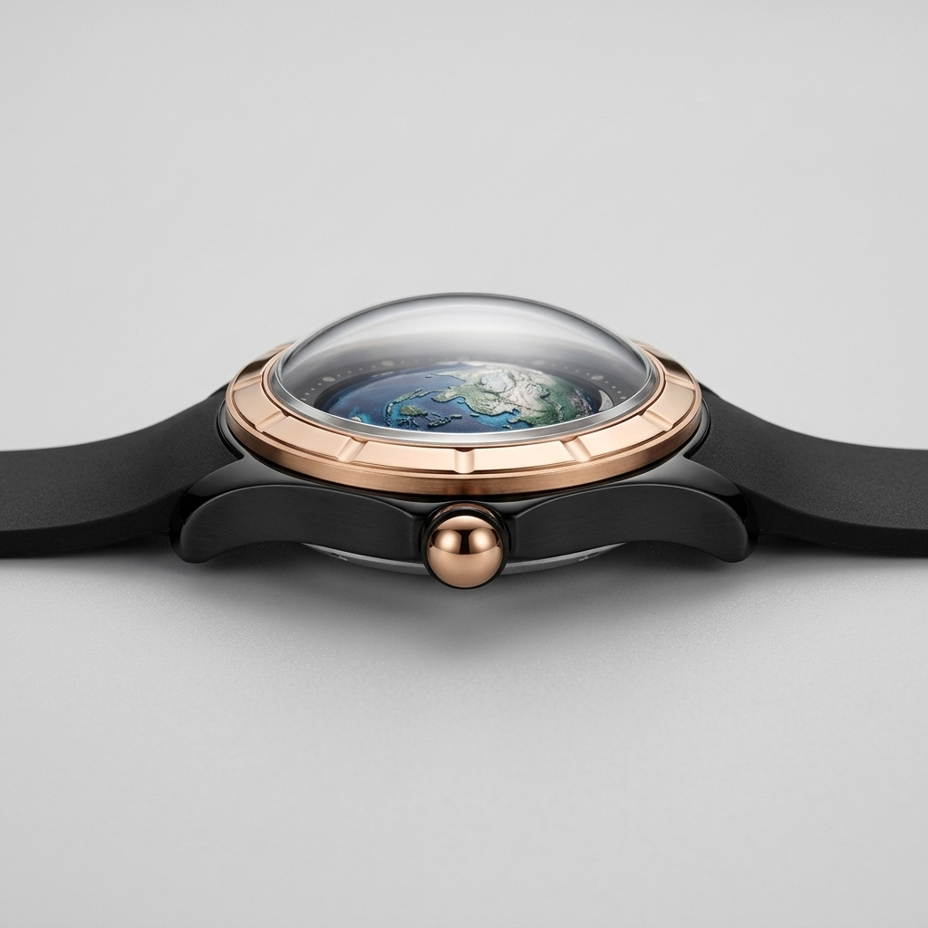 BREITVACHER Blue Planet - side profile case crown