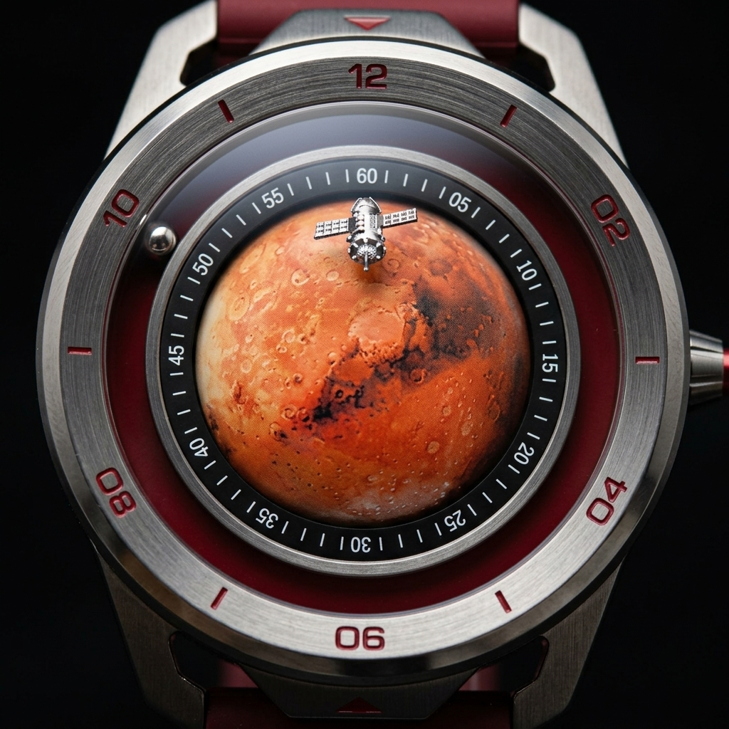 BREITVACHER Orbit - dial macro detail