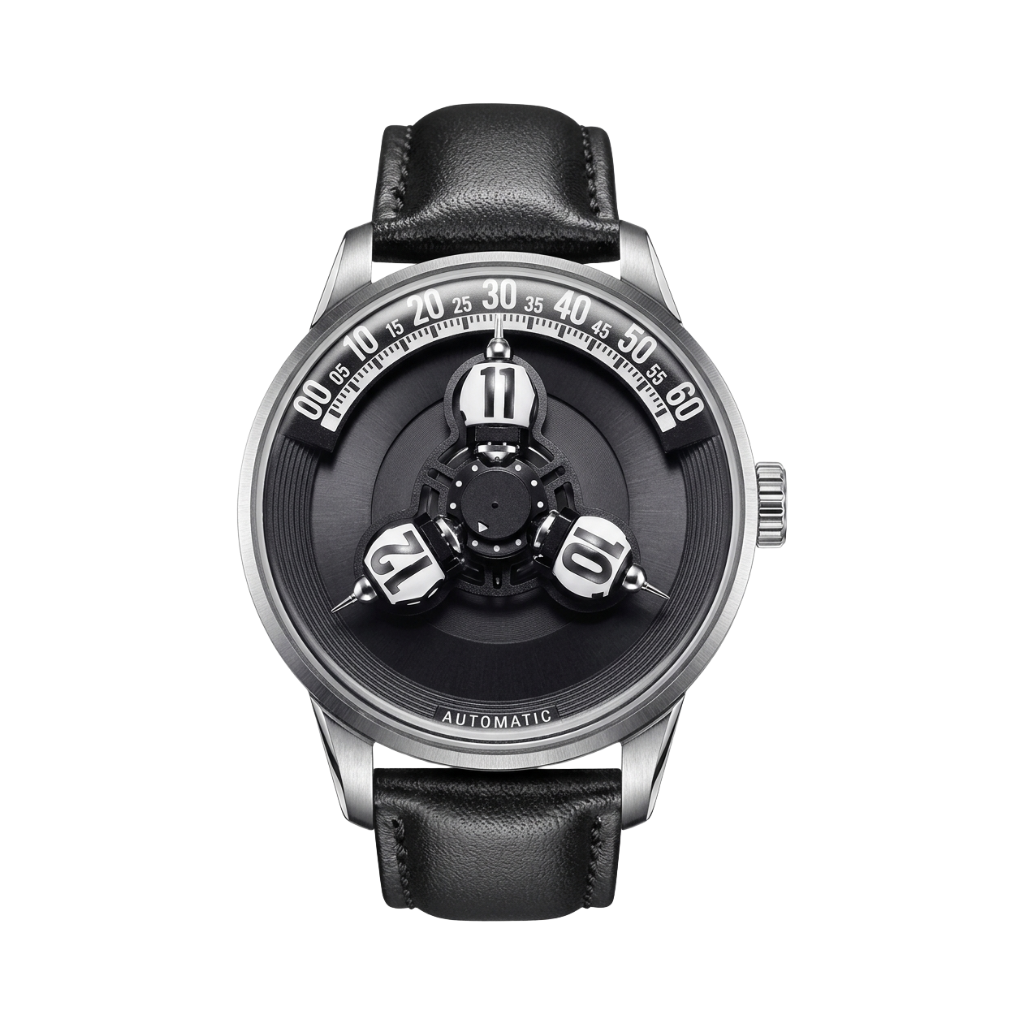 BREITVACHER Vortichron - grey dial front view packshot