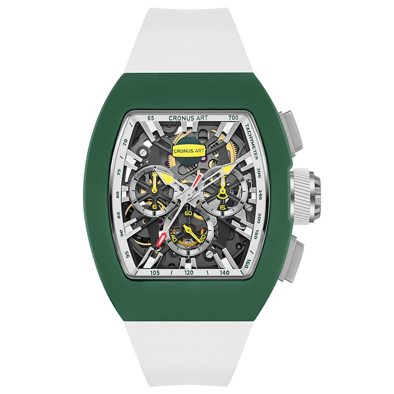 Cronusart CM011-008 - Ton - green case white strap