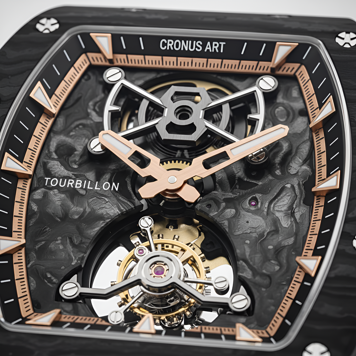 CRONUSART CM002-052 Men's Automatic Tourbillon Watch – NTPT Carbon Fiber Skeleton breitvacher
