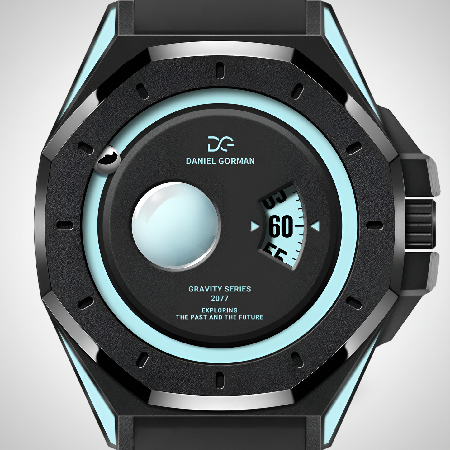 Daniel Gorman DG0132 - Men's Quartz Watch Gravity Series dial macro