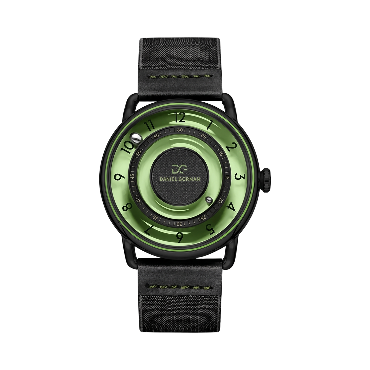 Daniel Gorman DGY000 - green dial front view packshot