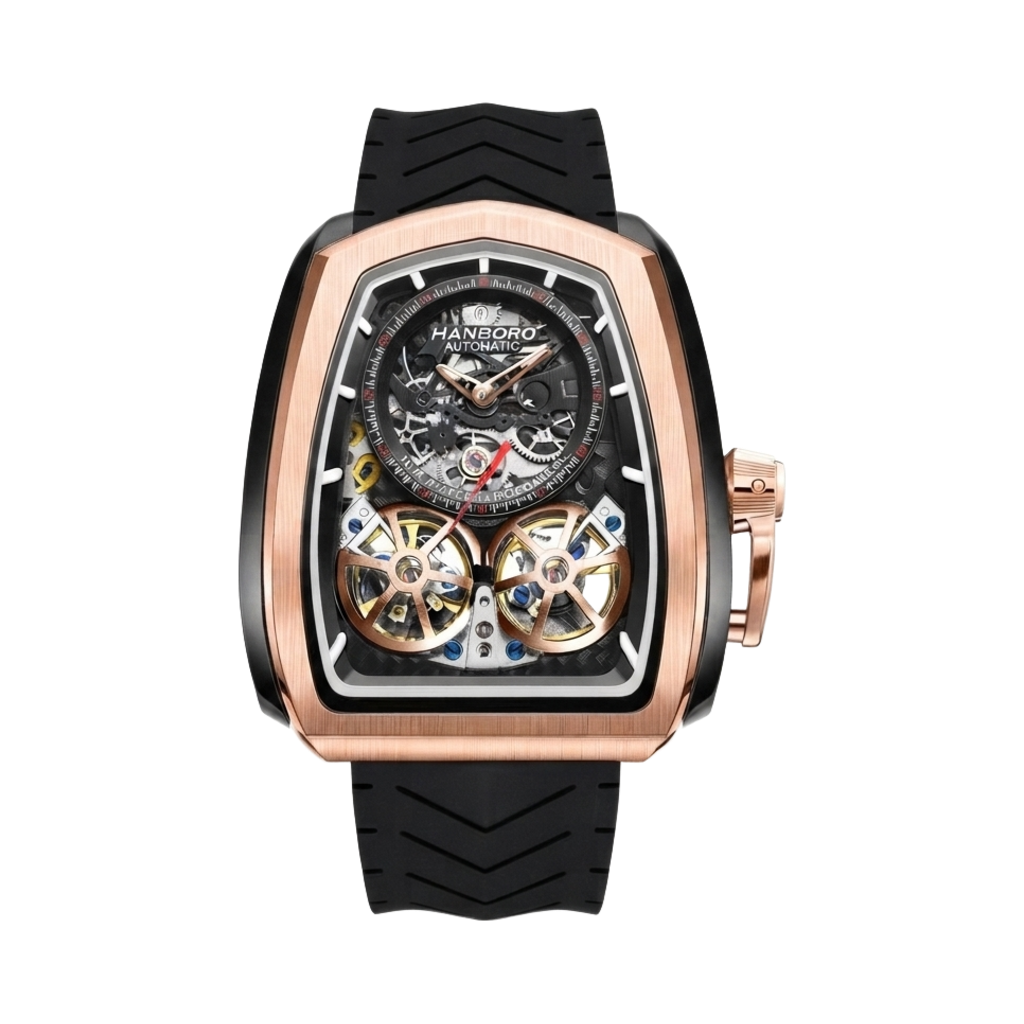 HANBORO 1005 - black rose gold silver front view packshot